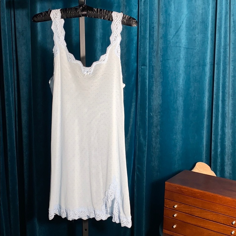 AFANI Powder blue nightgown lace trim